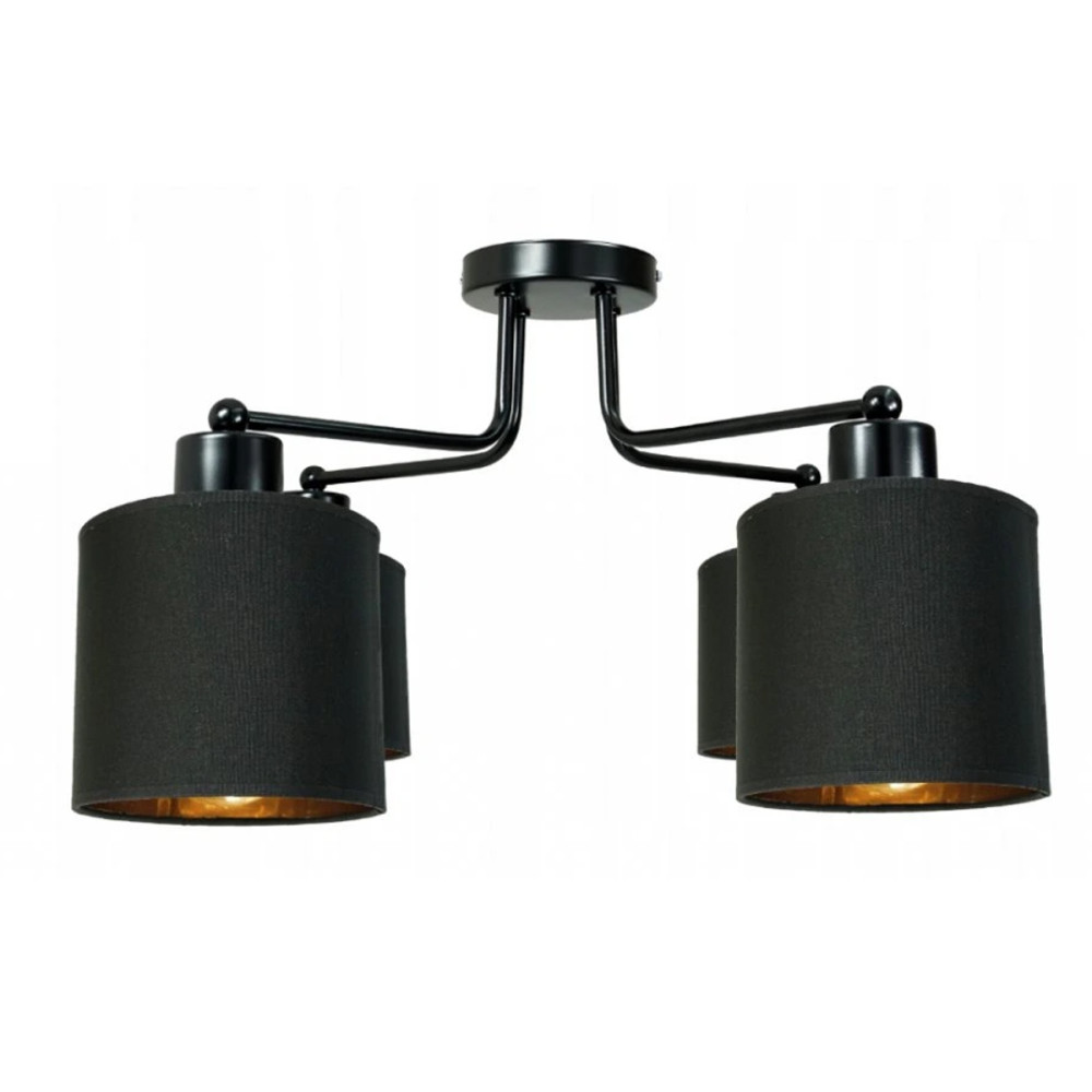 BERGE Závesná lampa DRON 4xE27 GOLD ABBEY