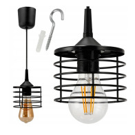 BERGE ZÁVESNÝ STROPNÝ LUMPER LED E27 NASTAVITEĽNÝ 0-100 cm HLINÍKOVÉ TIENIDLO