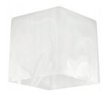 BERGE Sklenené tienidlo pre stropnú lampu, stolovú lampu, luster, kocku, mliečne biele