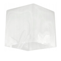 BERGE Sklenené tienidlo pre stropnú lampu, stolovú lampu, luster, kocku, mliečne biele