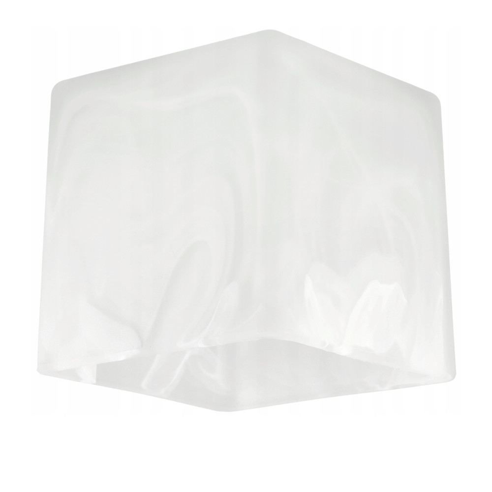 BERGE Sklenené tienidlo pre stropnú lampu, stolovú lampu, luster, kocku, mliečne biele