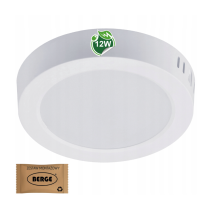 BERGE LED stropné svietidlo na povrchovú montáž 12W 1320lm 4000K neutrálna biela kruh