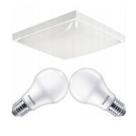 BERGE LED stropné svietidlo 2xE27 + 2x žiarovka Philips E27 10W