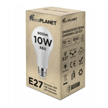 BERGE LED stropné svietidlo 2xE27 štvorcové biele + 2xE27 10W neutrálna biela žiarovka