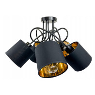 BERGE LOFT LED STROPNÁ ZÁVESNÁ LAMPA 5X ZLATÉ TIENIDLO