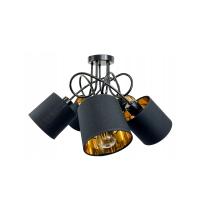 BERGE LOFT LED STROPNÁ ZÁVESNÁ LAMPA 5X ZLATÉ TIENIDLO