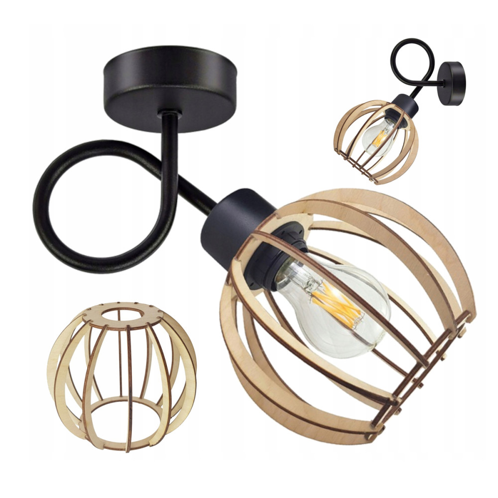 BERGE MALÁ ZÁVESNÁ LAMPA LOFT S GUĽOVÝM OBALOM