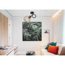 BERGE MALÁ ZÁVESNÁ LAMPA LOFT S GUĽOVÝM OBALOM