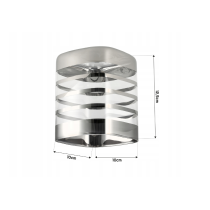 BERGE Sklenené tienidlo OBDĹŽNIKOVÉ HORIZONTÁLNE PRUHY