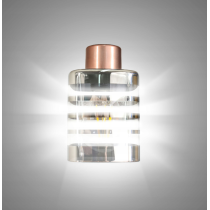 BERGE Sklenené tienidlo OBDĹŽNIKOVÉ HORIZONTÁLNE PRUHY