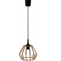 BERGE Závesné stropné LED svietidlo, drevené, s háčikom