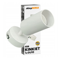 BERGE LED halogénová nástenná lampa 1xGU10 biela bodová