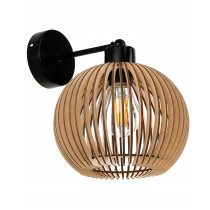 BERGE LED nástenná lampa drevená E27