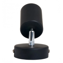 BERGE Stropné LED svietidlo VIKI 1x GU10 čierne + 1x LED žiarovka