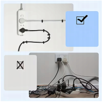 BERGE Držiaky káblov na girlandy s klincami 10 mm, 100 kusov, čierne
