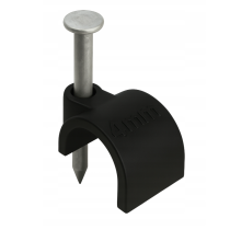 BERGE Háčiky na káblové girlandy so 4 mm klincami, 100 kusov, čierne