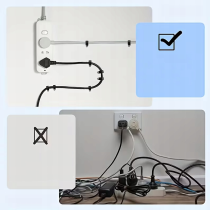 BERGE Háčiky na káblové girlandy so 4 mm klincami, 100 kusov, čierne