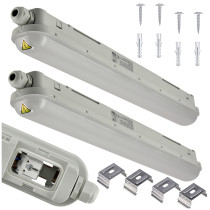 BERGE SADA 2 ks hermetických svietidiel PILA 60cm 18W 4000K 2000lm IP65