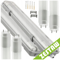 BERGE SADA 2x Hermetické svietidlo 120cm lampa + CW LED žiarivky