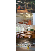 BERGE SADA 2x Hermetické svietidlo 120cm lampa + CW LED žiarivky