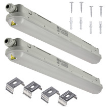 BERGE SADA 4 ks hermetických svietidiel PILA 60cm 18W 4000K 2000lm IP65