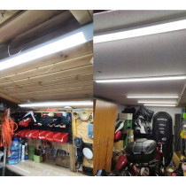 BERGE Sada 4 LED lámp do garáže a dielne 18W 60cm 4500K denné svetlo 230V