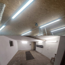 BERGE SADA 6 hermetických LED svietidiel 120 cm do dielne pre žiarivky