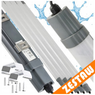 BERGE SADA 8x LED garážových svietidiel 36W 120cm 3000lm hermetické svietidlo do garáže