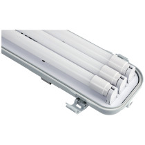 BERGE SADA Hermetické LED svietidlo 120cm 3xG13 s reflektorom + 18W LED trubice