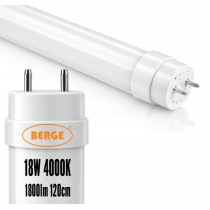 BERGE Sada LED svietidiel 120 cm, 36 W, 3600 lm, 6000 K, do garáže, s plechom