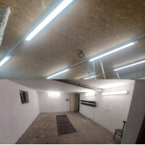 BERGE Sada LED svietidiel 120 cm, 36 W, 3600 lm, 6000 K, do garáže, s plechom