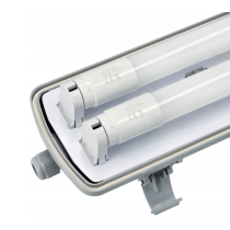 BERGE Sada LED svietidiel 120 cm, 36 W, 3600 lm, 6000 K, do garáže, s plechom