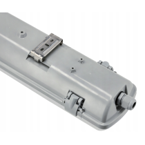 BERGE Sada LED svietidiel, hermetické svietidlo, 60 cm, 18 W, 1900 lm, 6500 K, do garáže, s plechom