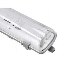 BERGE Sada LED svietidiel, hermetické svietidlo, 60 cm, 18 W, 1900 lm, 6500 K, do garáže, s plechom