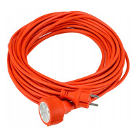 BERGE 20m predlžovací kábel pre záhradnú kosačku, dlhý, 230V, 2x1mm2, 10A, 2000W