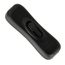 BERGE Kolískový spínač s aretáciou, priechodný otvor, 2A 250V, čierny