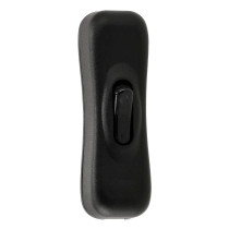 BERGE Kolískový spínač s aretáciou, priechodný otvor, 2A 250V, čierny