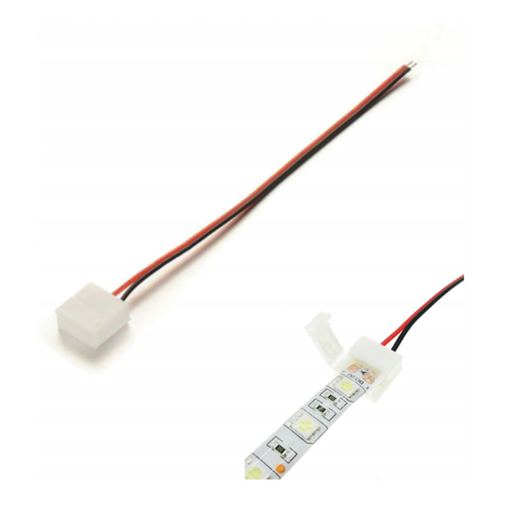 BERGE Konektor pre VODOVZDORNÝ LED pásik, klip, kábel 10 mm