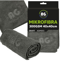 BERGE Mikrovláknová utierka 40x40 na sušenie a leštenie, hrubá 300g/m2, grafitová