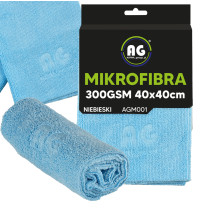 BERGE Mikrovláknová utierka 40x40 na sušenie a leštenie, hrubá 300g/m2, modrá