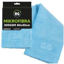 BERGE Mikrovláknová utierka 40x40 na sušenie a leštenie, hrubá 300g/m2, modrá