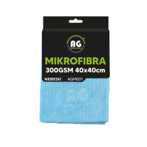 BERGE Mikrovláknová utierka 40x40 na sušenie a leštenie, hrubá 300g/m2, modrá