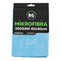 BERGE Mikrovláknová utierka 40x40 na sušenie a leštenie, hrubá 300g/m2, modrá