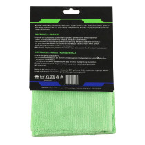 BERGE Mikrovláknová utierka 40x40 na sušenie a leštenie, hrubá 300g/m2, zelená