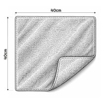 BERGE Mikrovláknová utierka 40x40 na sušenie a leštenie, hrubá 300g/m2, zelená