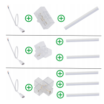 BERGE LED žiarovka HEXAGON 5W 300mm 6500K, konektor pre stropné osvetlenie