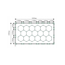 BERGE Napájací kábel Elektrický kábel 230V pre žiarovky HEXAGON