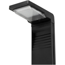 BERGE Solárna LED záhradná lampa na záhradný stĺpik so senzorom súmraku