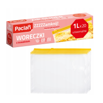 BERGE Vrecká so zipsom 1l 20 ks praktické a nepriepustné