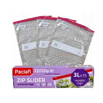 BERGE Zipsové vrecká so zipsom 3l 15 ks na zeleninu a ovocie